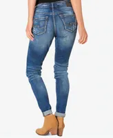 Silver Jeans Co. Mid Rise Distressed Girlfriend