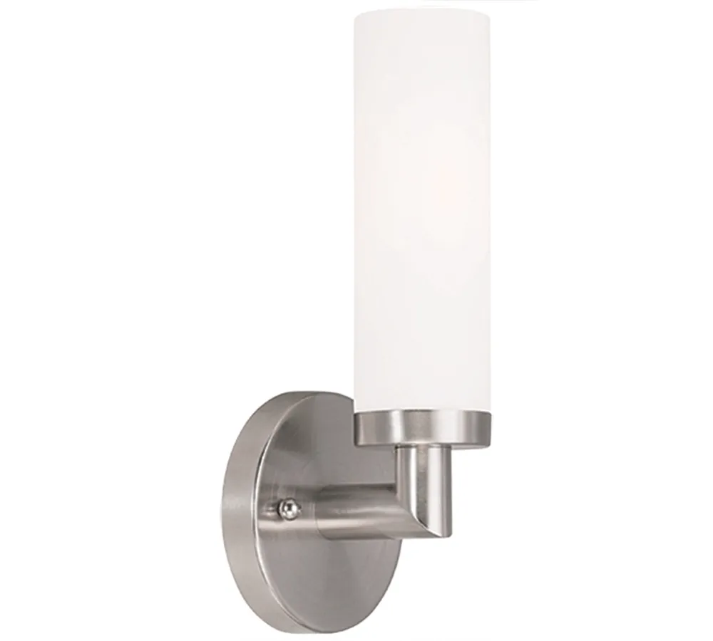 Livex Aero 1- Light Brushed Nickel Sconce