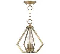 Livex Prism 2- Light Metal Mini Pendant