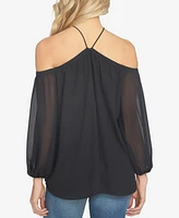 1.state Women's Off-The-Shoulder Halter Neck Blouse