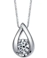 Sirena Diamond Pendant Necklace (1/2 ct. t.w.) in 14k White Gold