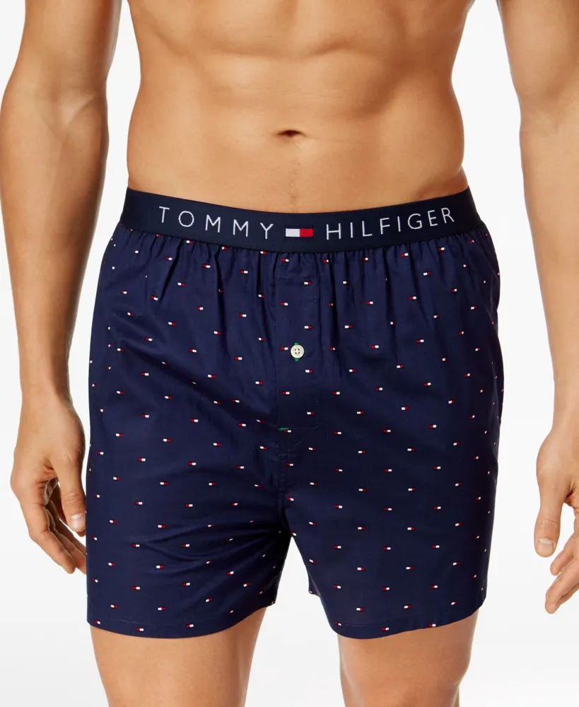 Tommy Hilfiger Men's Flag Logo Printed Cotton Boxers