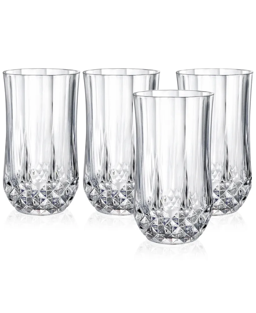 Longchamp Cristal D'Arques Set of 4 Wine Glasses - Macy's