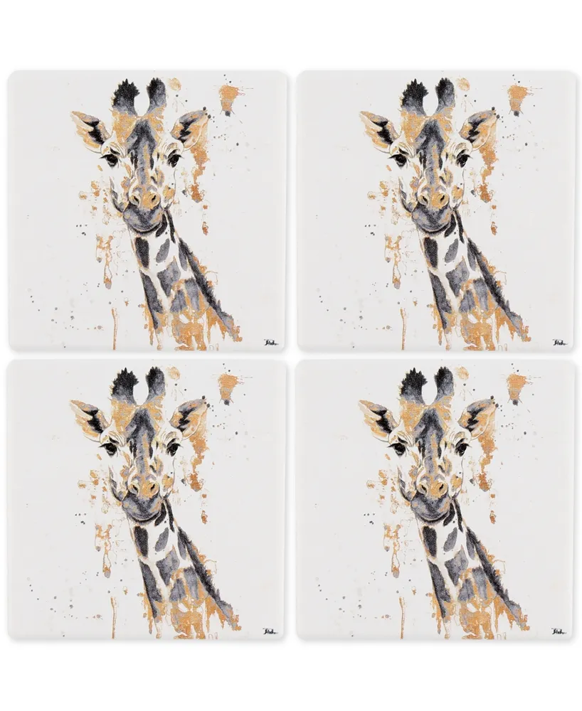 Thirstystone Giraffe 4-Pc. Occasions Coaster Set