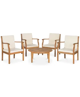 Fadell Outdoor 5-Pc. Seating Set (4 Chairs & 1 Coffee Table)