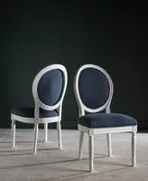 Claudius Set of 2 Linen Dining Chairs