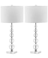 Safavieh Set of 2 Liam Crystal Ball Table Lamps