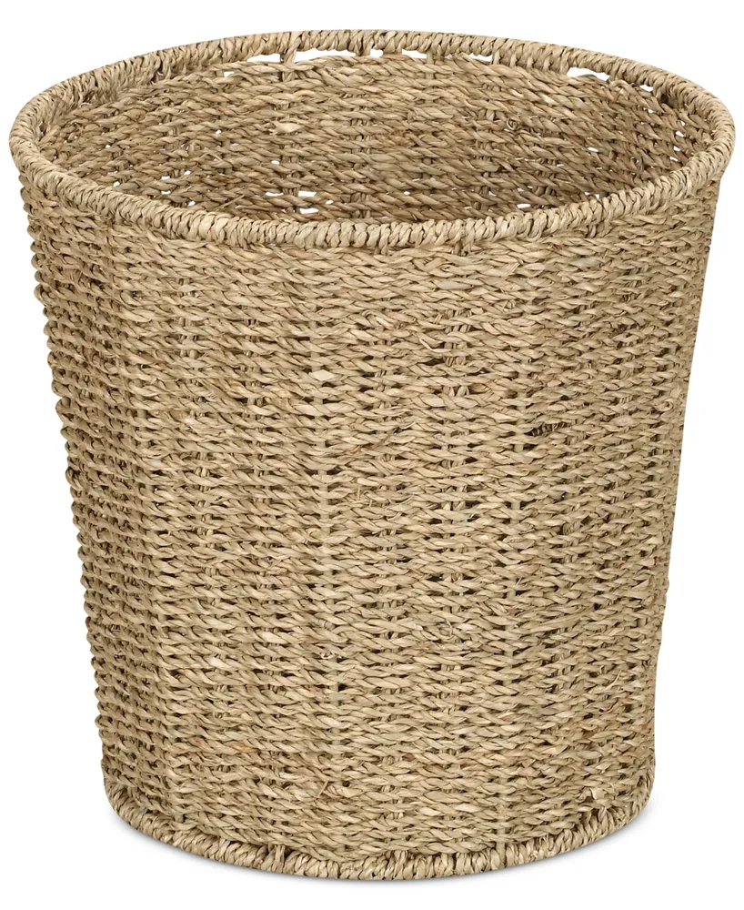 Household Essentials Seagrass Wicker Waste Basket