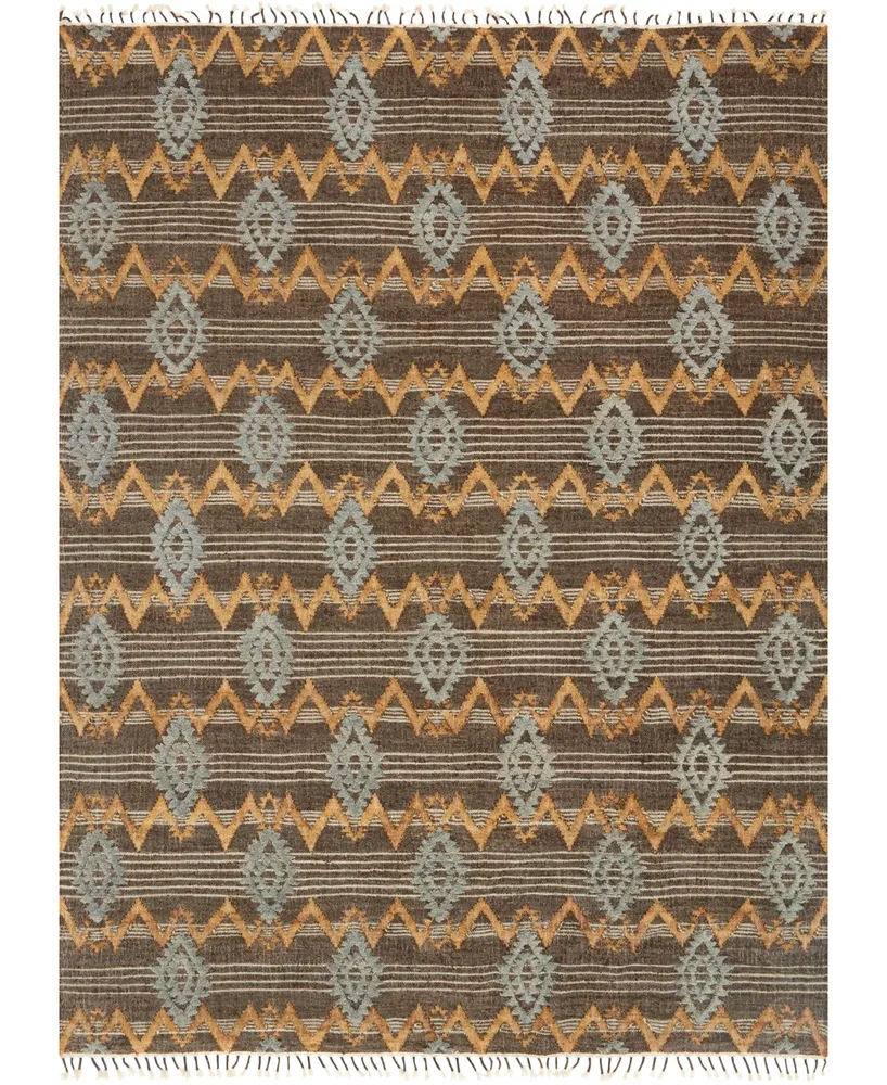 Loloi Owen Ow-06 Taupe/Mist 7'9" x 9'9" Flatweave Area Rug