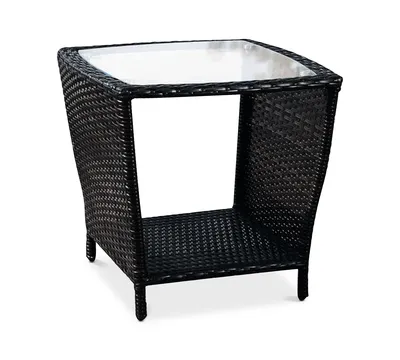 Cyna Side Table With Glass Top