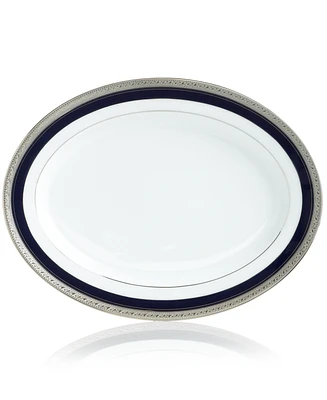 Noritake "Crestwood Cobalt Platinum" Oval Platter, 14"