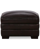 Myars Leather Ottoman, Created for Macy's