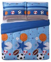 My World Sports & Stars Reversible 3-Pc. Full/Queen Comforter Set