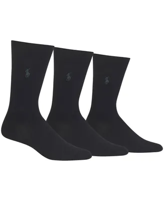 Polo Ralph Lauren Men's 3 Pack Supersoft Dress Socks Extended 13-16