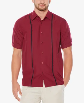 Cubavera Men's Contrast Stitch Short-Sleeve Shirt