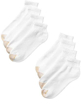 Gold Toe Men's 8-Pack Athletic Quarter Socks