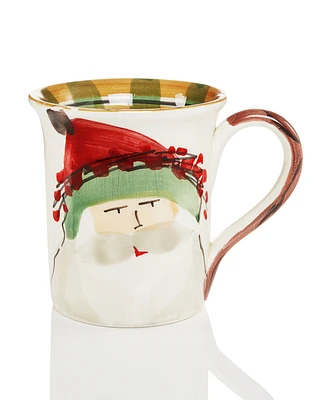 Vietri Old St. Nick Green Hat Mug