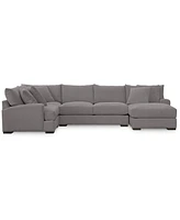 Closeout! Rhyder 4-Pc. 80'' Fabric Sectional Sofa with Chaise, Created for Macy's