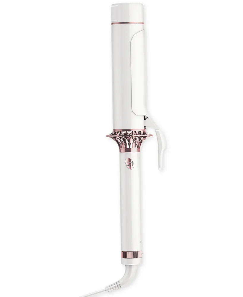 T3 BodyWaver 1.75" Professional Ceramic Styling Iron for Waves and Volume (White & Rose Gold)