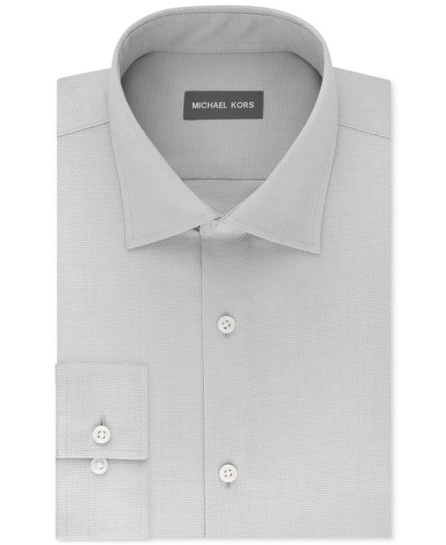 Michael Kors Men's Regular Fit Airsoft Non-Iron Performance Dress Shirt