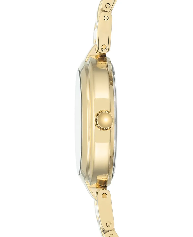 Anne Klein Women's Gold-Tone Link Bracelet Watch 28mm