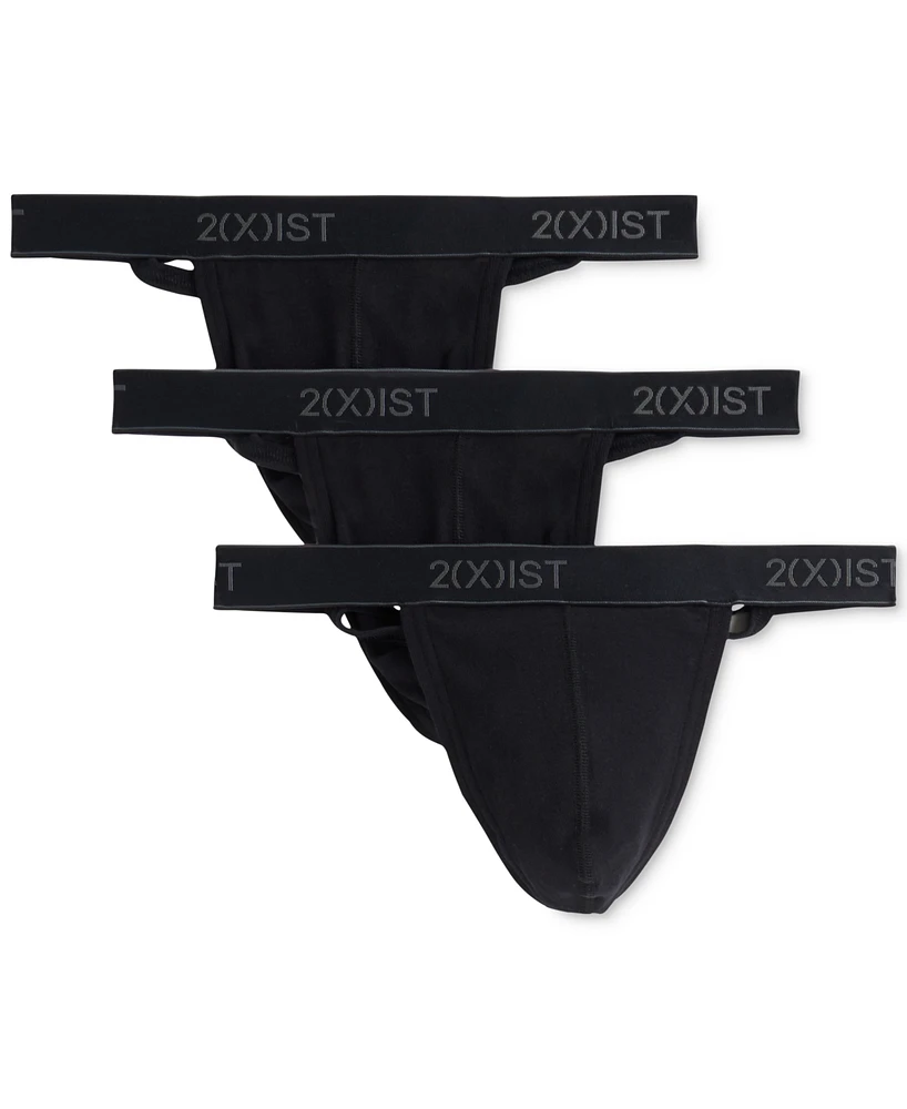 2(x)ist Men's 3-Pk. Cotton Essential Y-Back Thongs