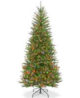 National Tree Company 6.5' Dunhill Fir Slim Tree With 500 Multicolor Lights