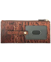 Brahmin Credit Card Melbourne Embossed Leather Wallet