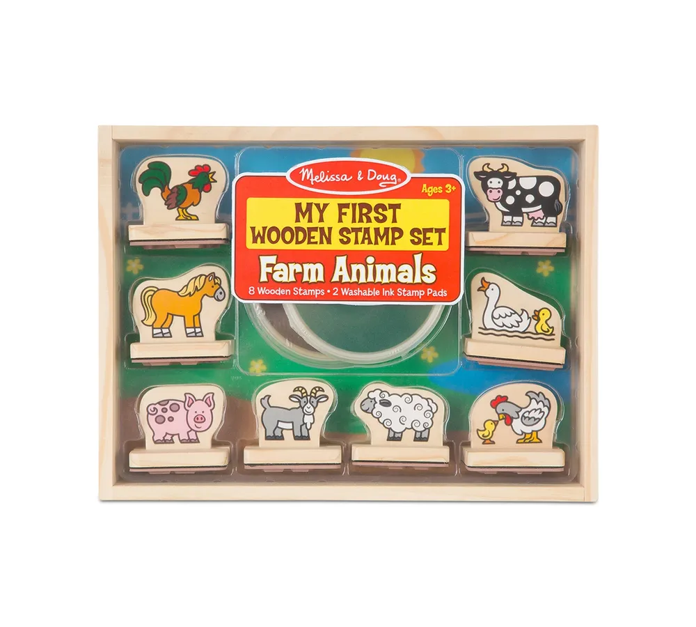 Melissa & Doug Farm Animals My First Wooden Stamp Set