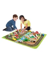 Melissa & Doug Deluxe Road Rug Play Set Playmat