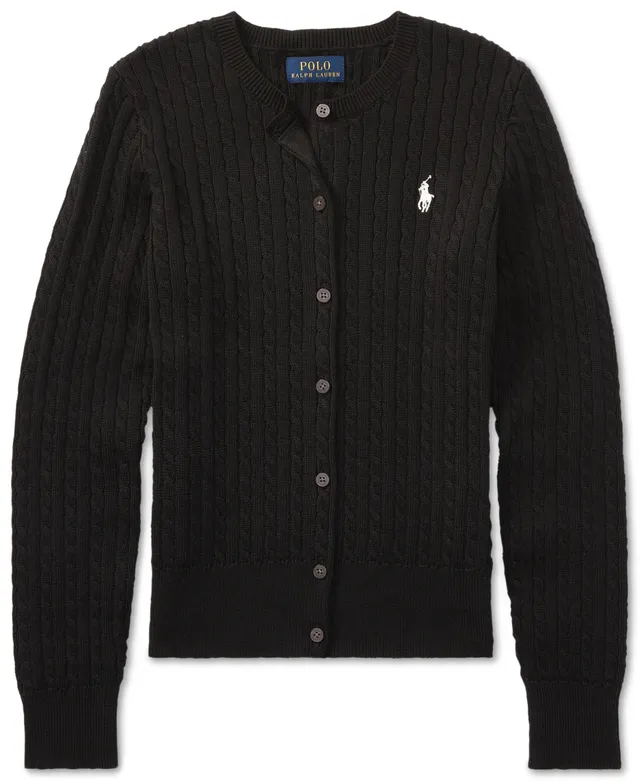 Polo Ralph Lauren Big Girls Cable-Knit Cotton Cardigan