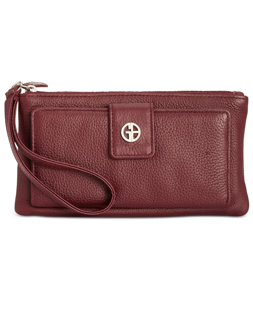 Giani Bernini Softy Grab & Go Leather Wristlet, Created for Macy's