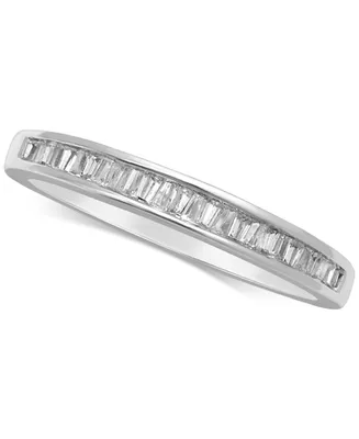 Diamond Baguette Band (1/7 ct. t.w.) 14k White Gold, or Rose Gold