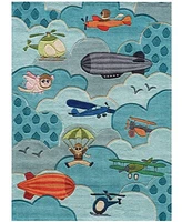 Momeni Area Rugs Lil Mo Whimsy Lmj10 Sky