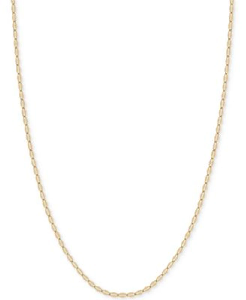 Mirror Link Chain Collection 2mm In 14k Gold