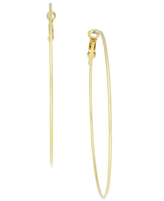 I.n.c. International Concepts Extra Large 2-3/4" Gold-Tone Skinny Hoop Earrings, Created for Macy's