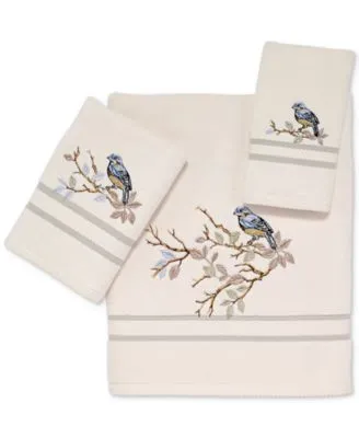 Avanti Love Nest Embroidered Cotton Bath Towels