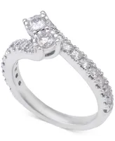 Diamond Two-Stone Engagement Ring (1-1/5 ct. t.w.) in 14k White Gold