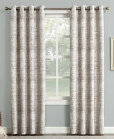 Darren 50" x 63" Distressed Textured Jacquard Blackout Curtain Panel