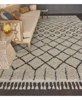 Closeout Nourison Home Rocco Shag Roc01 Cream Area Rug