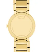 Movado Men's Swiss Sapphire Gold-Tone Pvd Stainless Steel Bracelet Watch 39mm