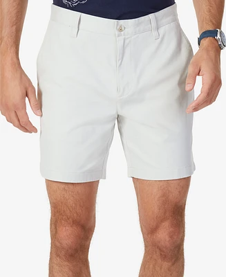 Nautica Men's Classic-Fit Stretch Flat-Front 6" Chino Deck Shorts