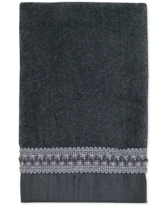 Avanti Braided Cuff Medallion Hand Towel, 16" x 30"