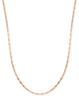 18" Polished Fancy Link Chain Necklace (1-3/8mm) 14k Gold