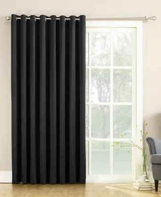 Sun Zero Grant Room Darkening Grommet Sliding Patio Door Curtain Panel