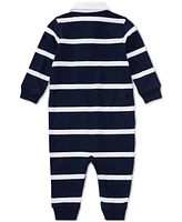 Polo Ralph Lauren Baby Boys Striped Rugby Cotton Coverall