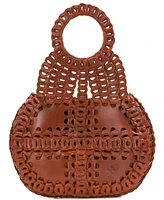 Patricia Nash Pisticci Chainlink Leather Shoulder Bag