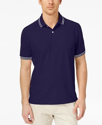 Club Room Men's Performance Stripe Polo, Created for Macy's