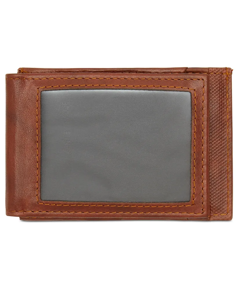 Kenneth Cole Reaction Men's Crunch Magnetic Front-Pocket Leather Wallet