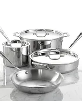 All-Clad D3 Stainless Steel Cookware Set, Exclusively at Macy's, 7 Piece